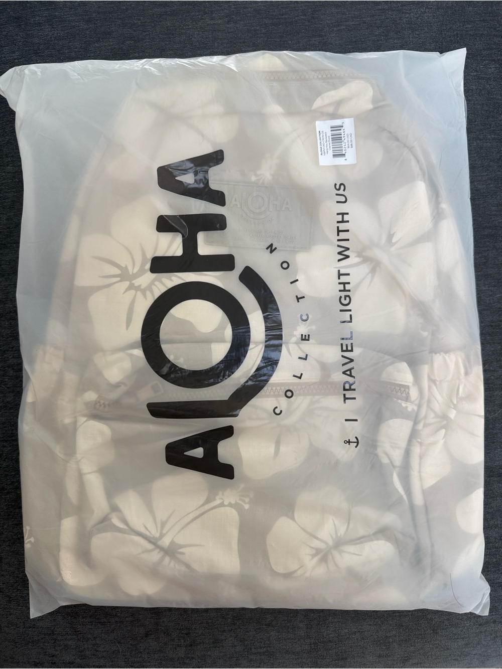 NWT Aloha Collection Floral Keep It Light Backpack Hana Hou Crème on Dune